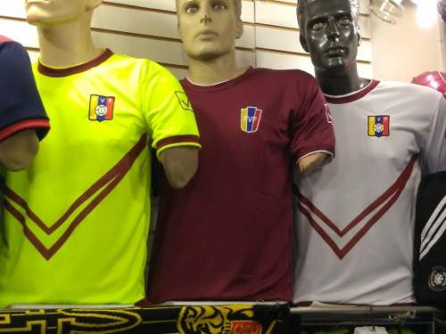 Camisas Franelas Caballeros De Futbol Venezuela Vinotinto