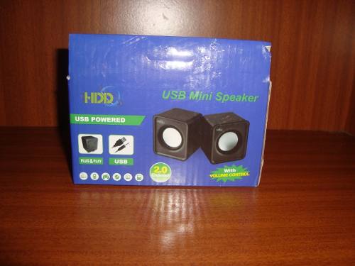 Cornetas Usb 2.0 Mini Speaker Hdd Pc Laptop 3.5mm