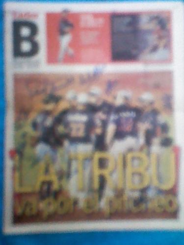 Periodico Autografiado Por Todo El Equipo De Caribes