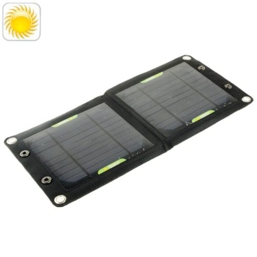 2 3w Portatil Panel Solar Plegable Negro