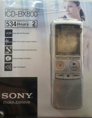 Grabadora De Voz/periodismo Sony Icd-bx800 Nueva