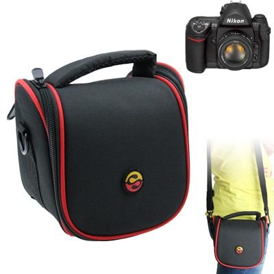 Portable Digital Camara Cloth Texture Leather Bag With