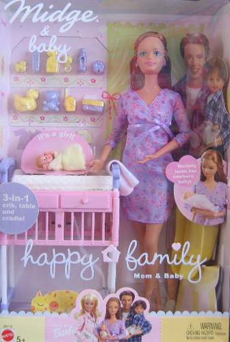 Barbie Embarazada Familia Feliz Con Obsequio