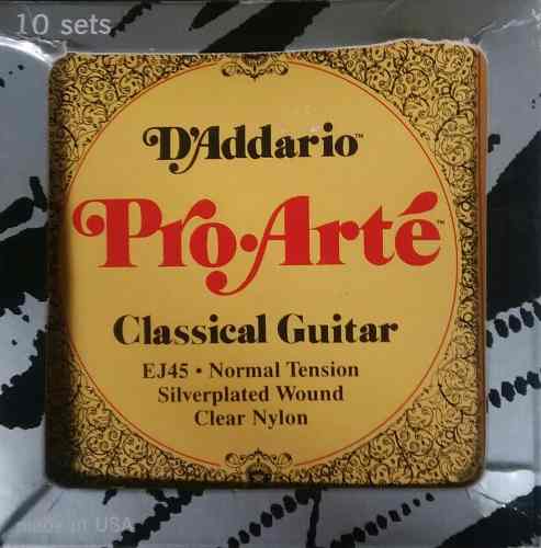 Cuerdas De Para Guitarra Clasica Nylon D'addario Proarte
