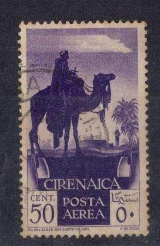 Estampilla Italia-cirenaica 1932. Usada