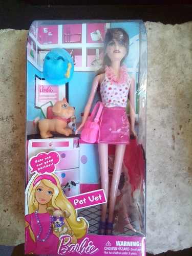 Muñeca Barbie Pet Veterinaria