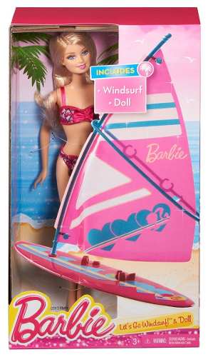 Muñeca Barbie Windsurf Playera Mattel Original Importada