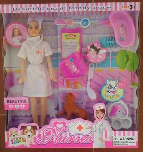Muñeca Tipo Barbie Enfermera Con Accesorios De Regalo