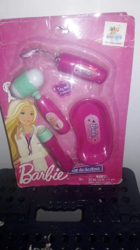 Set Piezas Doctora Barbie 4 Piezas Original (con Detalle)