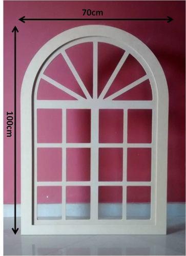 Ventana Decorativa Candy Bar 70x100cm Mdf Crudo