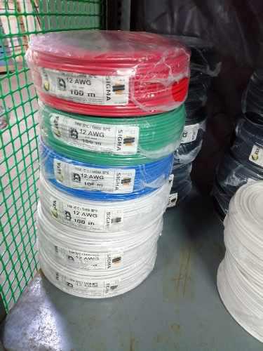 Cable Electrico 8, 10 Y 12 Sigma 100% Cobre Rollo 100 Mts