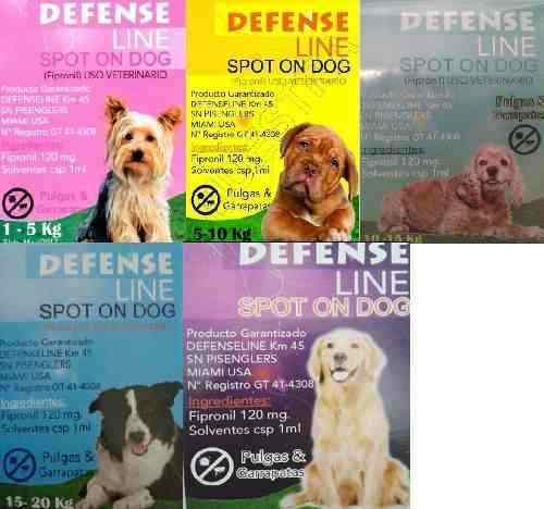 Pipeta Para Perros Defense Line Anti Pulgas Y Garrapatas