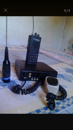 Radio Transmisores Motorola E Icom Con Antena
