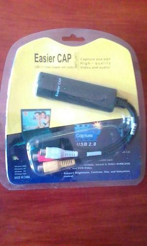 Capturador Easycap Usb 2.0 Adaptad Audio Video S-video Rca