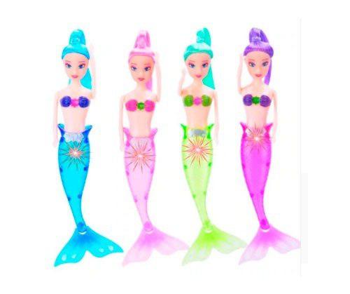 Muñeca Sirena Tipo Barbie Con Luz