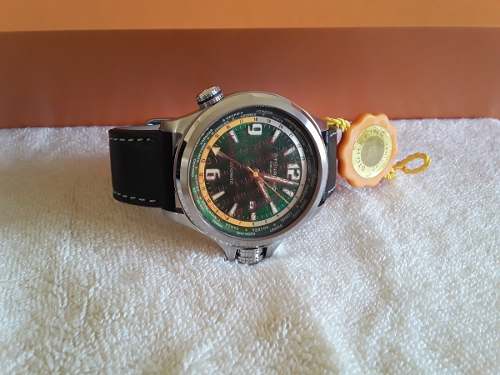 Reloj De Caballero Automático,world Time Watch Swiss Made