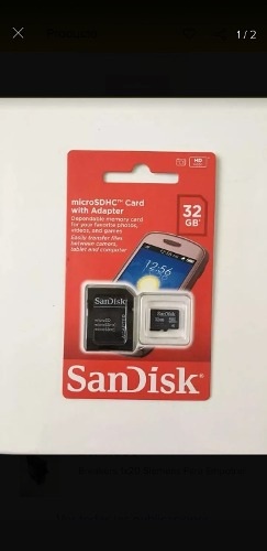Memoria De 32gb Microsdhc Sandisk