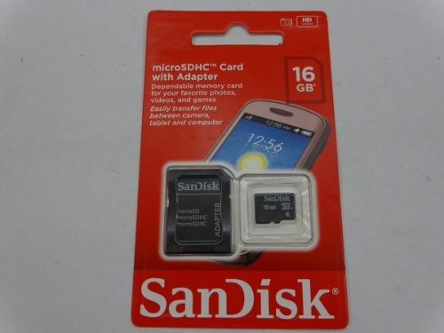 Memoria Microsd 16gb Sandisk Clase 10 Micro Sd