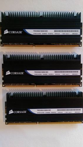 Memoria Ram Corsair Dominator 6gb (3x2gb) Ddr Mhz