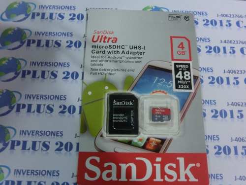 Memoria Sandisk Micro Sd De 4gb