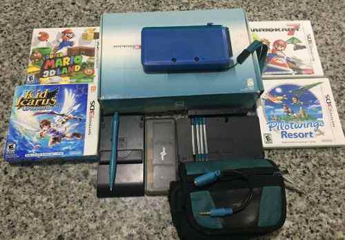 Nintendo 3ds Azul + Juegos Y Accesorios