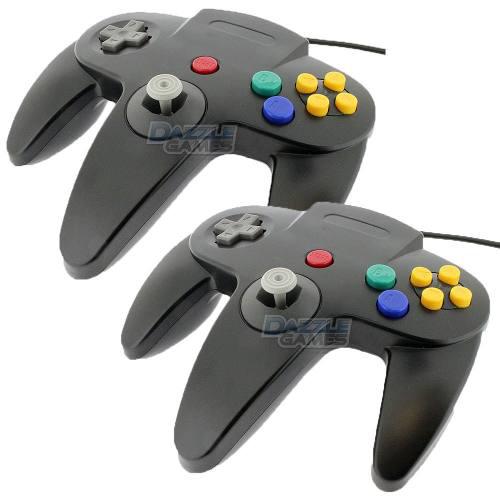 Tekdeals Control Nintendo 64 2pcs Negro 5iorg