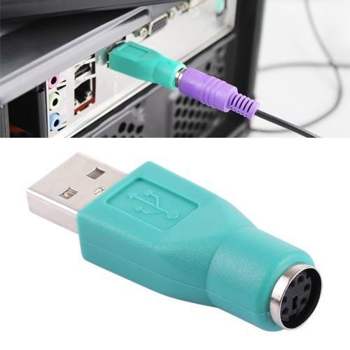 Usb Plug To Mini Din6 Female Adapter Ps 2 Green