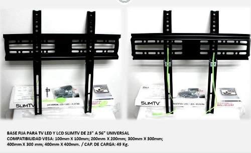 Base Fijas Para Tv Led Y Lcd 55 Pulgadas