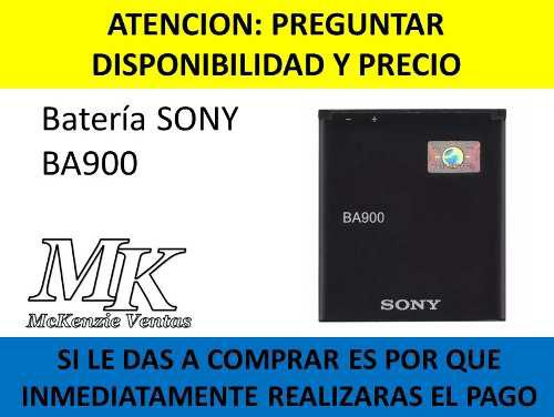 Bateria Sony Xperia Ba900 St26 Lt29 Serie L J Tx M E1