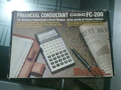 Calculadora Financiera Casio Fc-200 En Perfectas Condiciones