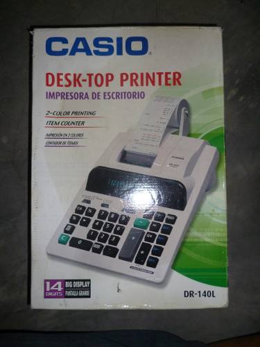 Calculadora Impresora De Escritorio Casio Dr-140l