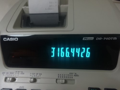Calculadora Sumadora Casio Con Impresora
