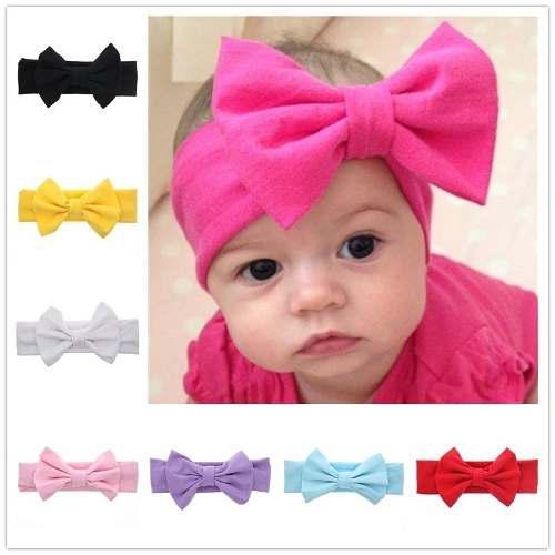 Cintillos Lazos Bandanas Elastica Niñas Bebes Recien