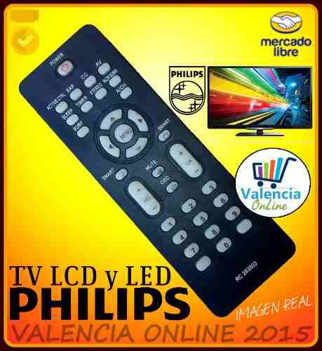 Control Remoto Tv Philips Led Lcd Plasma Convenc./ Rc283503.