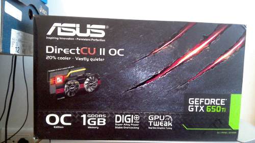 Tarjeta De Video Asus Gtx 650ti 1gb Gddr5 Oc Edition