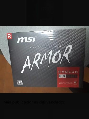 Tarjeta De Video Msi Armor 8gb Ddr5 Radeon Rx580 Nueva