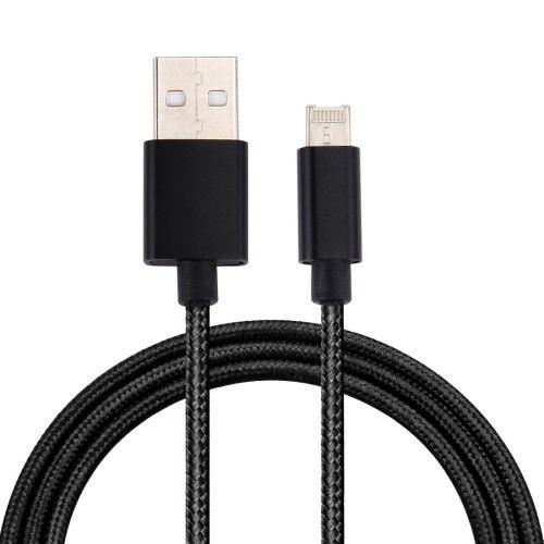 1m Micro Usb 8 Pin 2.0 Nylon Tejido Dato Cable Cargador