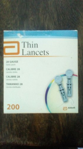 Caja De Lan-c-tas Thin Lancets Para Glo-co-m-tro