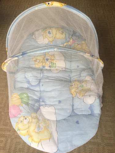 Cama Portátil Para Bebé Con Mosquitero.