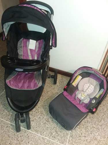 Coche + Porta Bebes Y Silla Para Auto