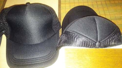 Gorras Malla Negra Completa