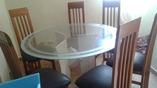 Juego De Comedor De Mármol 6 Puestos Usado