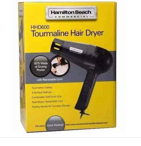 Secador De Cabello Hamilton Beach Turmalina Totalmente Nuevo