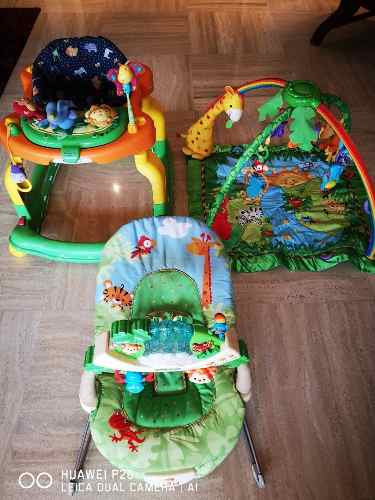 Andadera Graco, Gimnasio Fisher Price, Bouncer Fisher Price