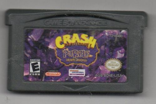 Crash Bandicoot Purple Ripto's Rampage.game Boy Advance Orig