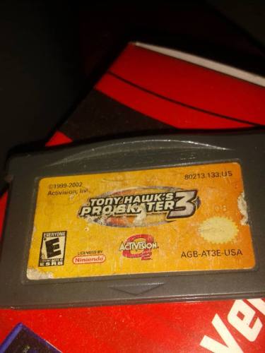 Juego De Gameboy Advance Tony Hawk's 3