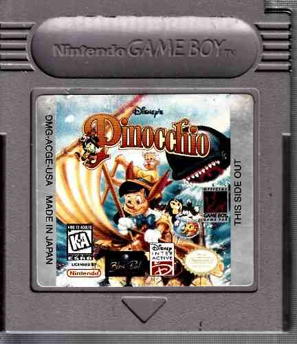 Pinocchio Video Juego Original Usado De Game Boy A4