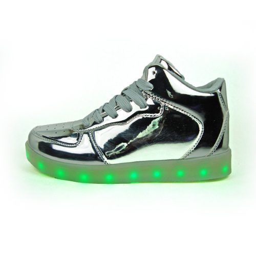 Zapato Botin Deportivo Luces Led + Usb Juvenil 35 Al 40