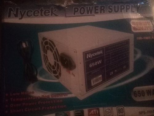 Fuente De Poder Nycetex 650w Atx 20-4 Kingpe