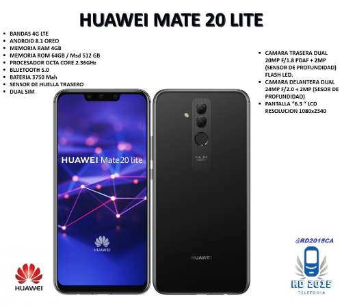 Telefono Celular Huawei Mate 20 Lite 4gb/64gb Android